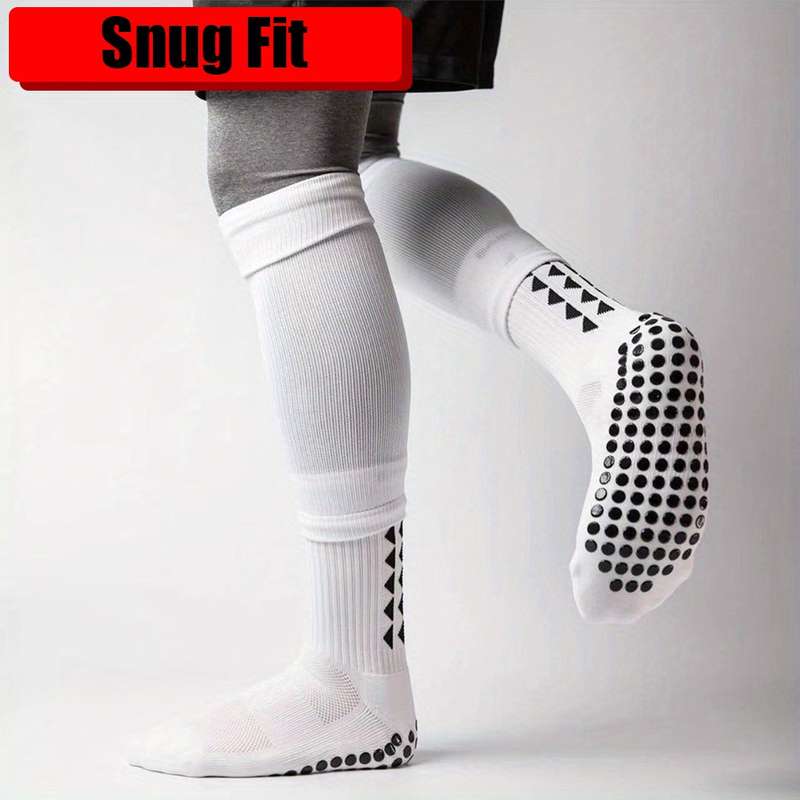 2 Pairs Of White One Size High Elastic Socks
