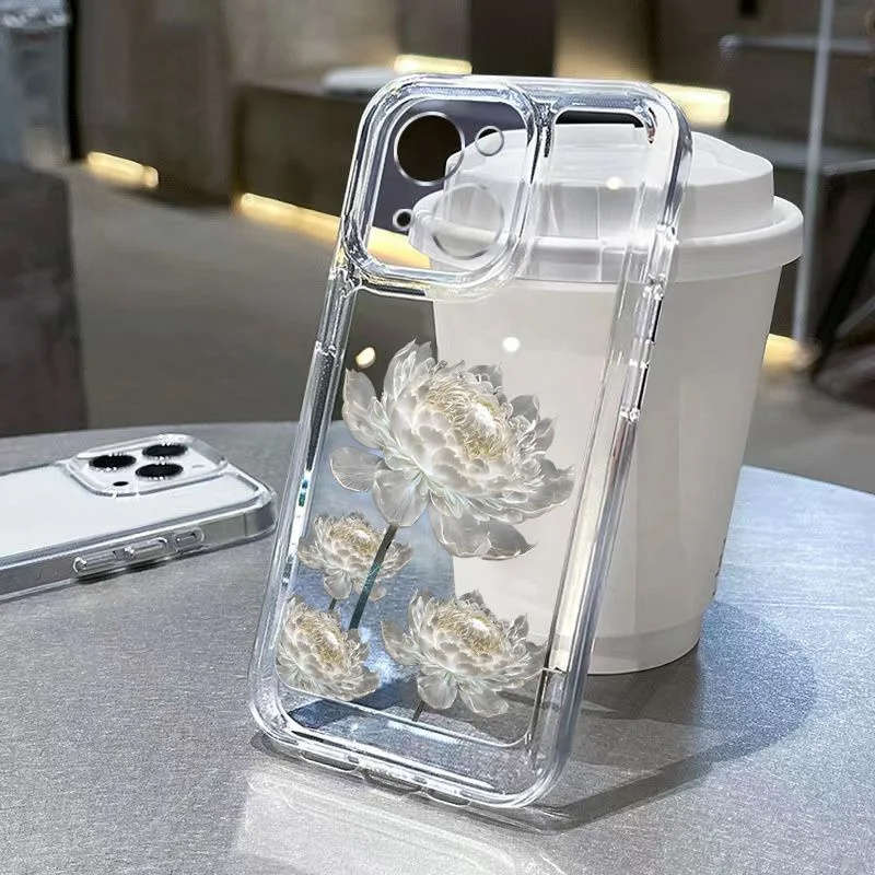 1Pc Transparent For iPhone 13 Mini Phone Case Phone Cover