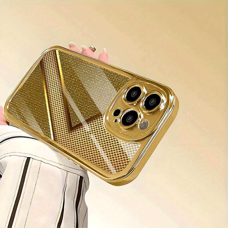 1Pc Golden For iPhone 7 Plus Creative Unique Pattern Phone Case
