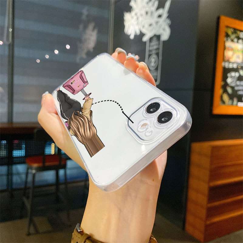 1Pc Mixed Color For iPhone 13 Travel Phone Case