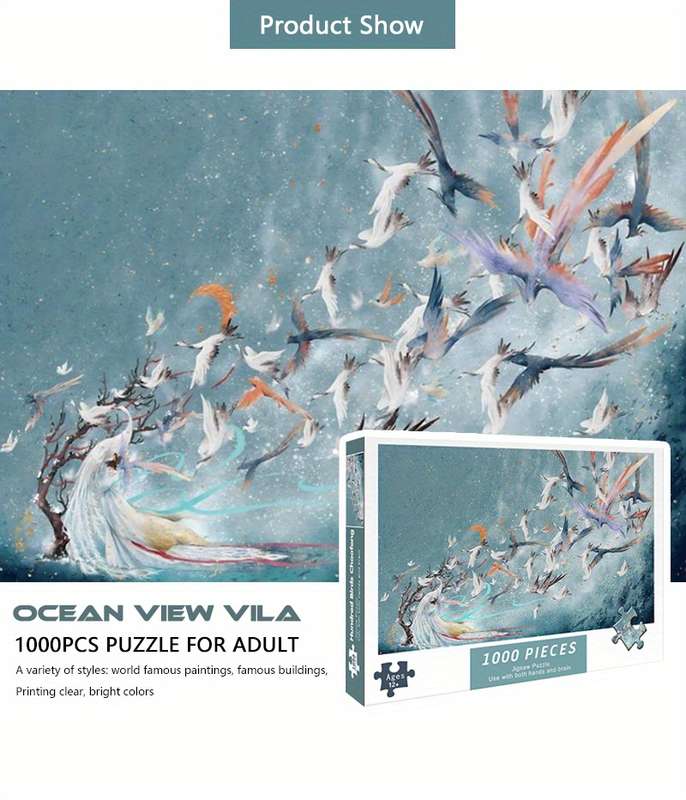 1000 Piece Mini Paper Jigsaw Puzzle