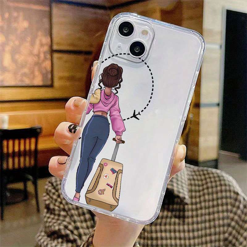 1Pc Mixed Color For iPhone 13 Travel Phone Case