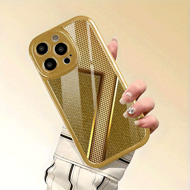 1Pc Golden For iPhone 7 Plus Creative Unique Pattern Phone Case
