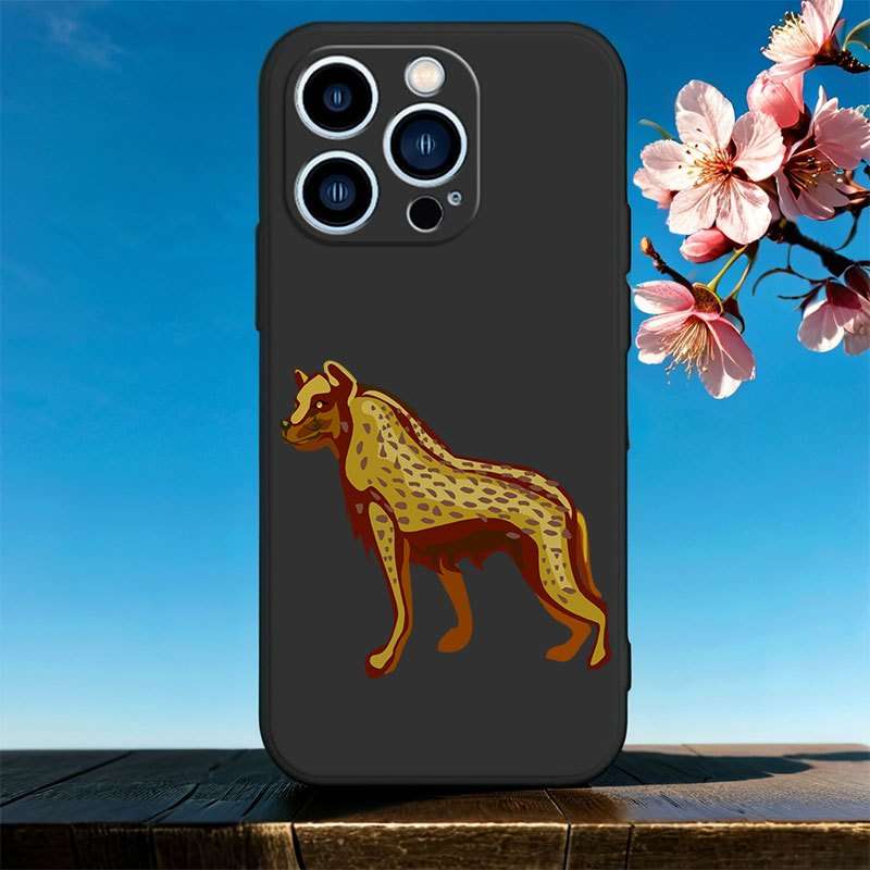1Pc Purple For iPhone 7 Plus 8 Plus African Wild Dog Phone Case