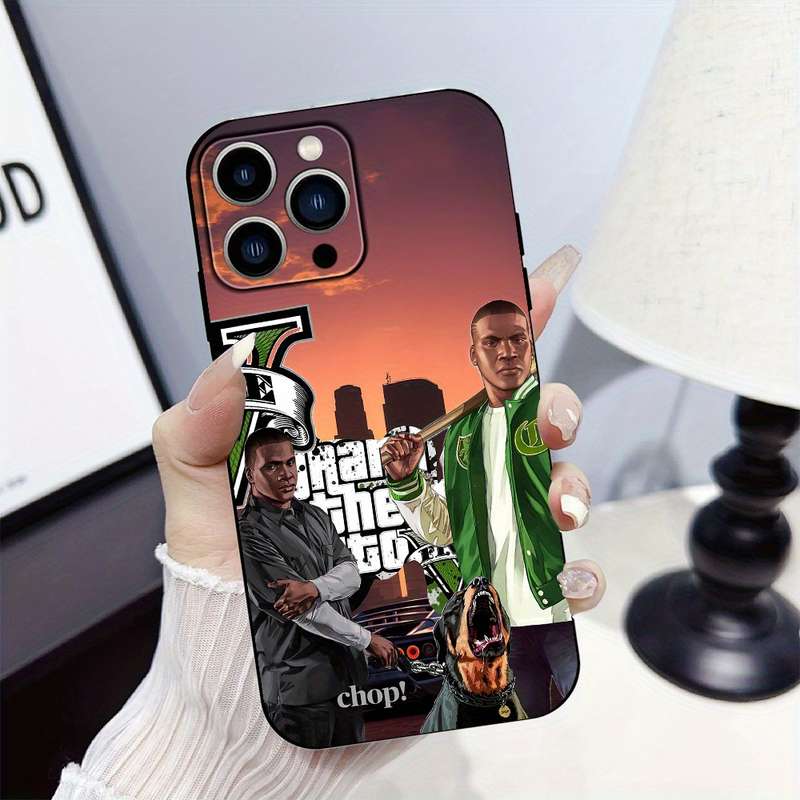 1Pc Black For iPhone 16 Plus Cartoon Cute Phone Case