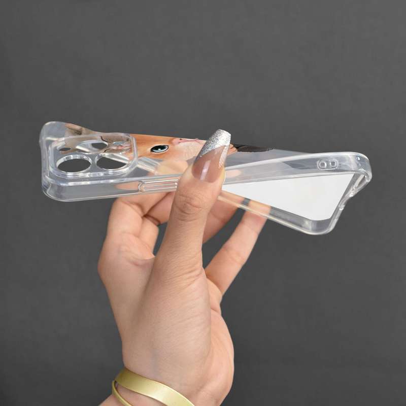 1Pc Transparent For iPhone 12 Phone Case Phone Cover