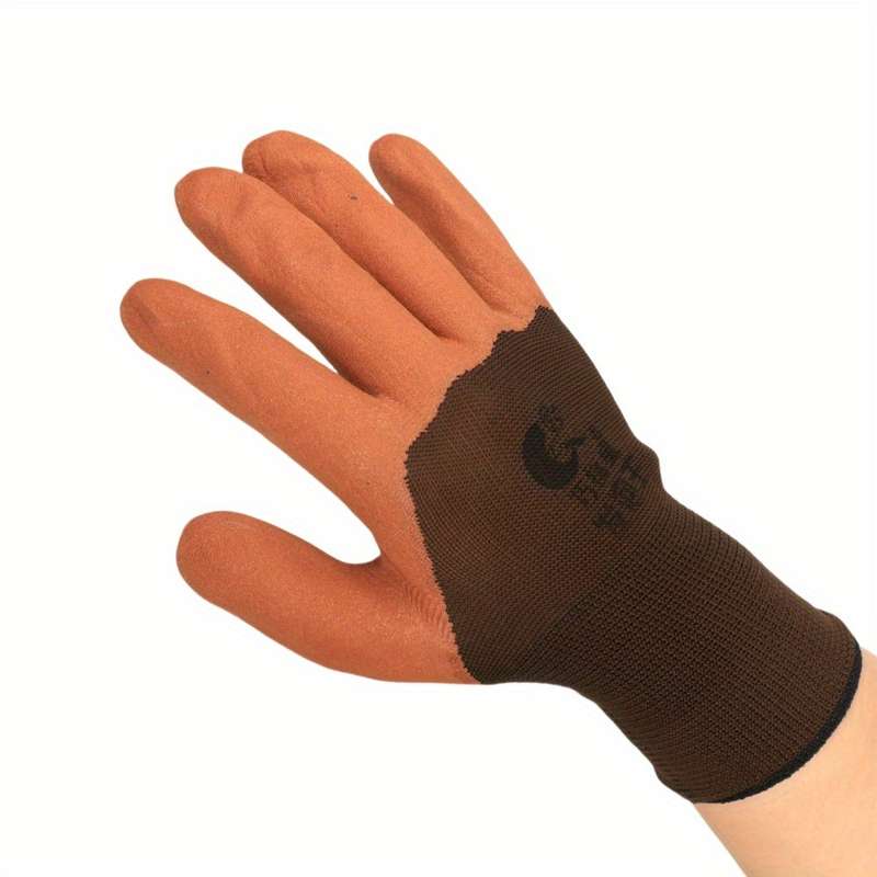 1 Pair Black Finger Thickened Multi Purpose Work Gloves