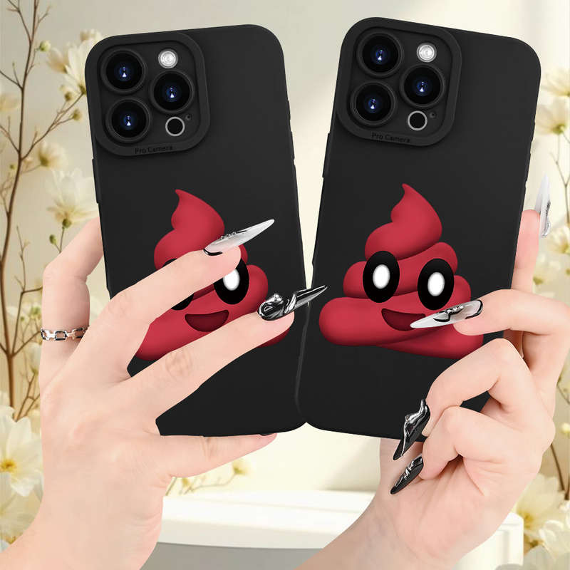 1Pc Black For iPhone 15 Pro Max Trendy And Popular Phone Case