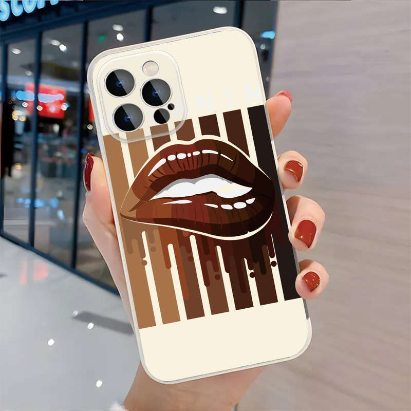 1Pc Ivory White For iPhone 16 Plus Celebrating Melanin Phone Case
