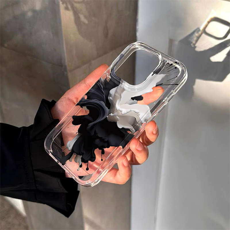1Pc Transparent For iPhone 12 Phone Case Phone Cover
