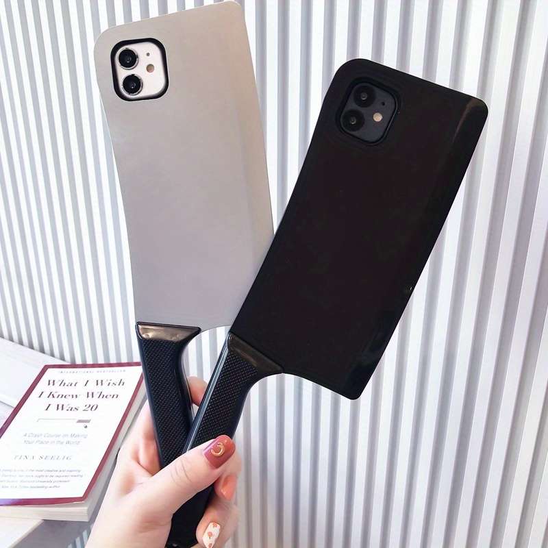1Pc Silvery For iPhone 14 Plus Toy Kitchen Knife Phone Case