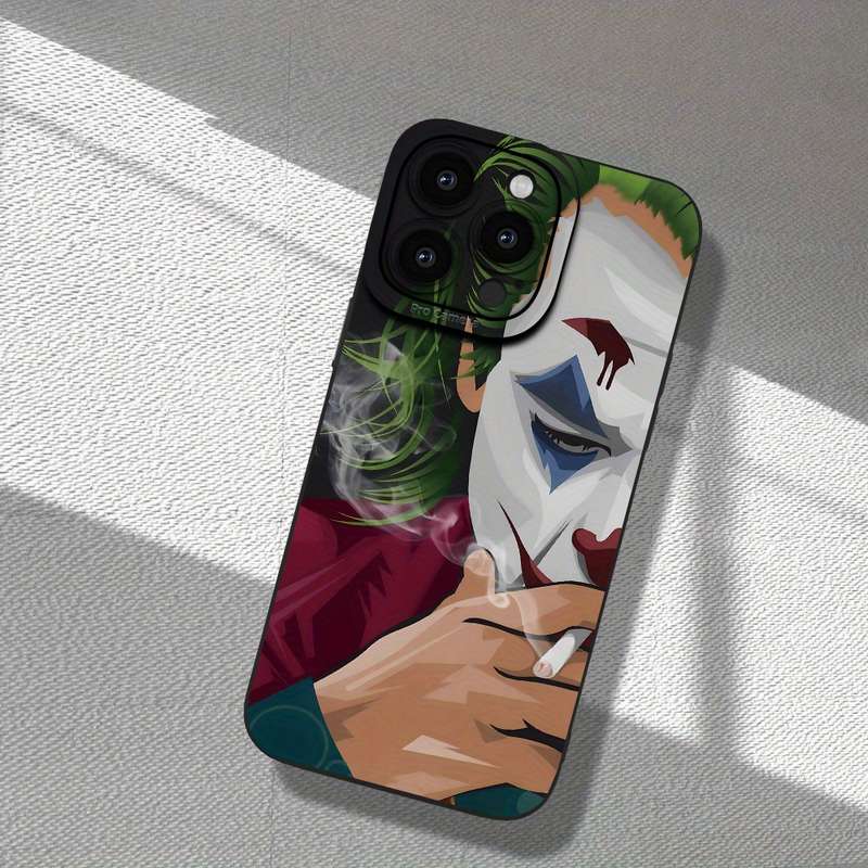 1Pc Black For iPhone XS Max Clown Pattern Phone Case