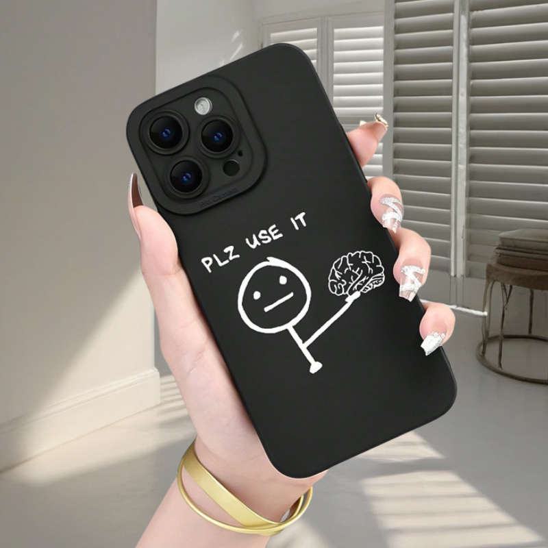 1Pc Black For iPhone 7 Plus 8 Plus Phone Case Phone Cover