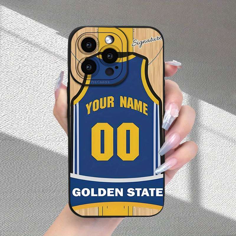 1Pc Black For iPhone X XS Basketball Jersey Design Phone Case