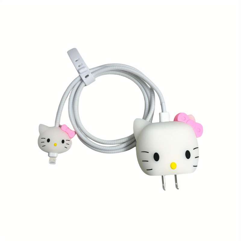 1pc Themed Charger Case Data Cable Protection Cord Comes with a 20W USB-C Power Adapter And Cab