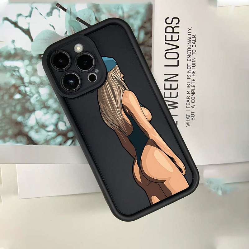 1Pc Black For iPhone 13 Mini Personalized Swimsuits Phone Case
