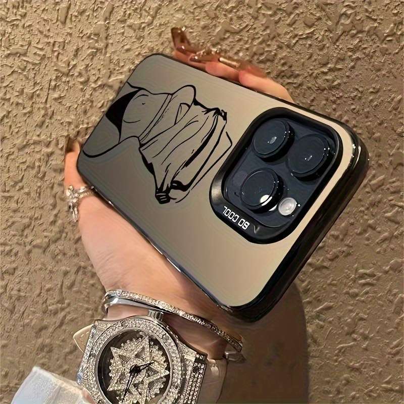 1Pc Black For iPhone 7 8 Se2 Se3 Phone Case Phone Cover