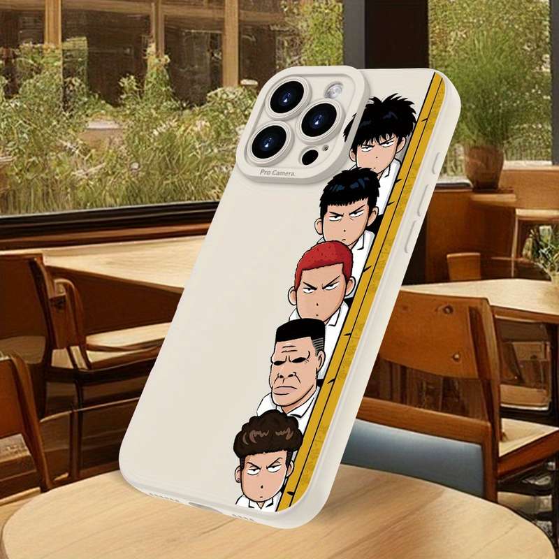 1Pc Beige For iPhone XS Anime Cartoon Character Phone Case