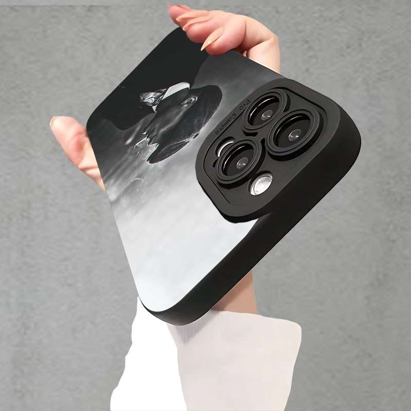 1Pc Black For iPhone 7 8 Se2 Se3 Phone Case Phone Cover