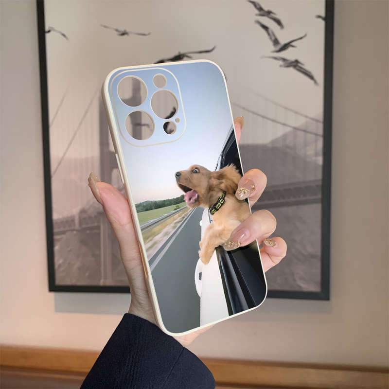 1Pc White For iPhone 12 Mini Cute Puppy Phone Case