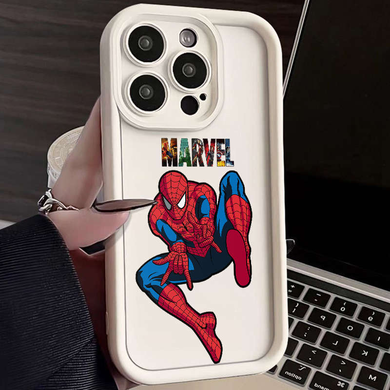 1Pc Black For iPhone XS Cartoon Design Phone Case