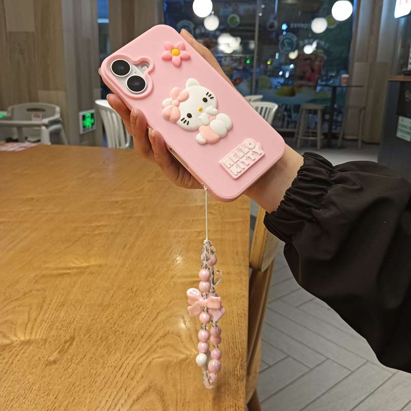 1Pc Pink Red Color For iPhone 16 Phone Case Phone Cover