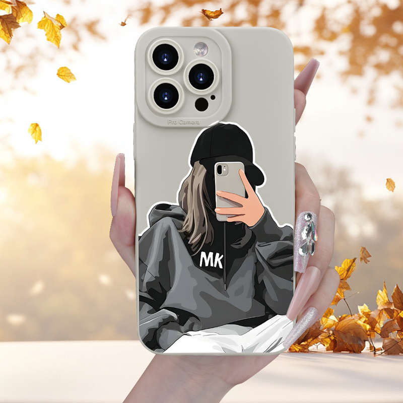 1Pc Beige For iPhone 13 Mini Phone Case Phone Cover