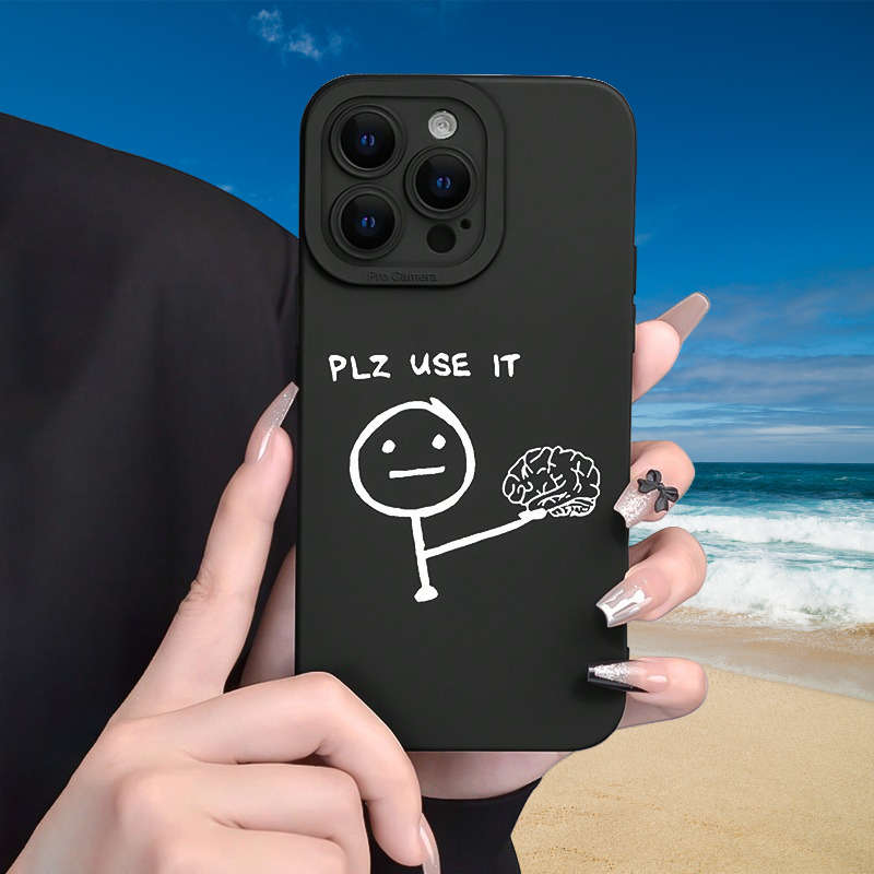 1Pc Black For iPhone 7 Plus 8 Plus Phone Case Phone Cover