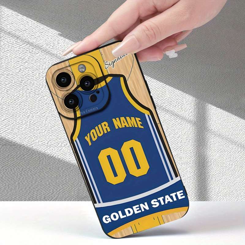 1Pc Black For iPhone X XS Basketball Jersey Design Phone Case