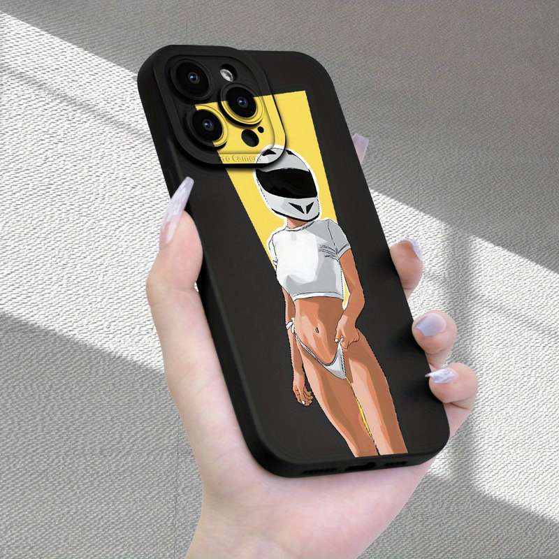 1Pc Black For iPhone 7 Plus 8 Plus Motorcycle Beauty Phone Case