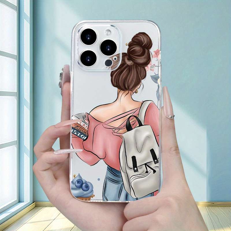 1Pc Transparent For iPhone 13 Mini Stylish And Elegant Phone Case
