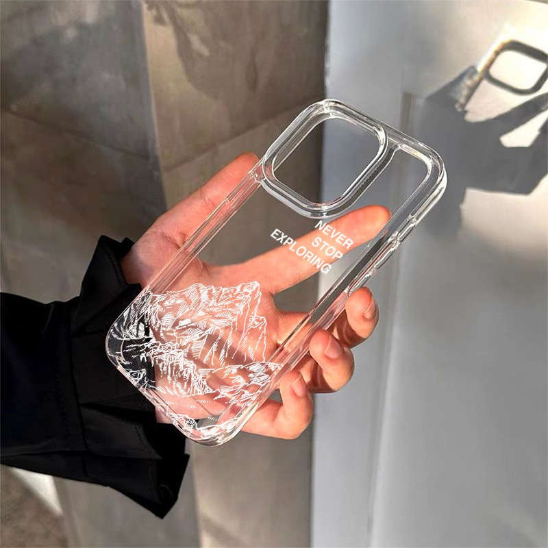 1Pc Transparent For iPhone 13 Mini Phone Case Phone Cover