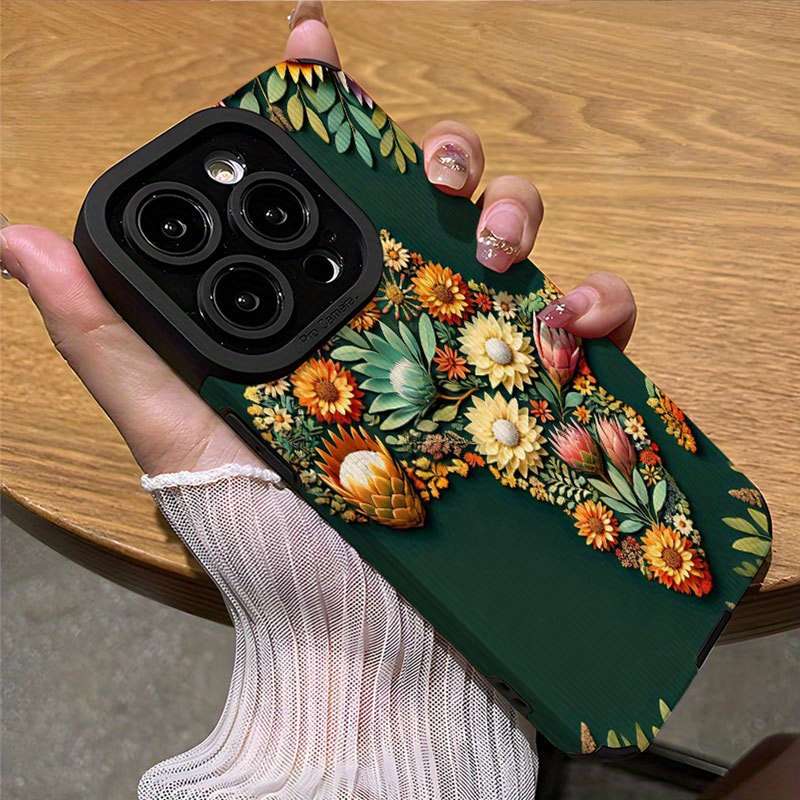 1Pc Mixed Color For iPhone 14 Plus African Map Phone Case