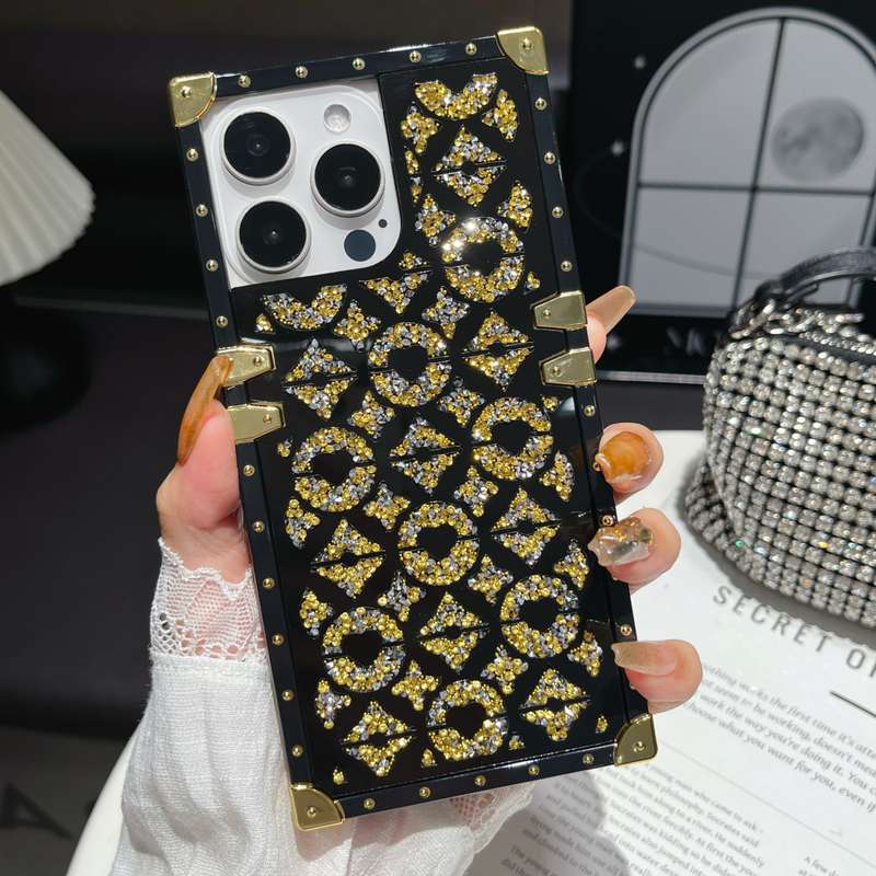 1Pc Silvery For iPhone 12 Pro Max Mirror Rhinestone Phone Case