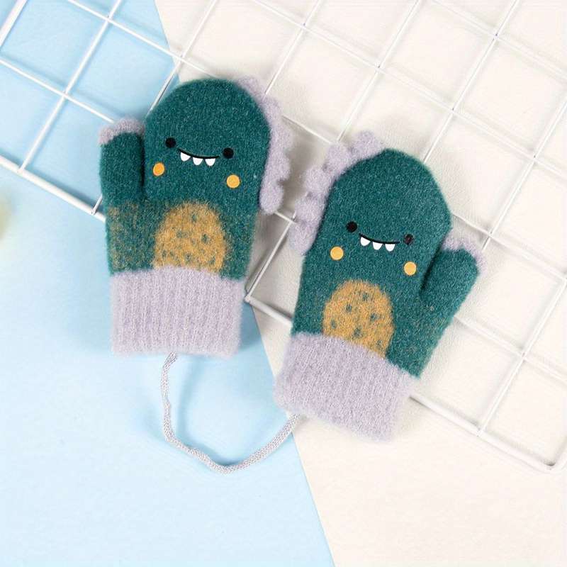Winter Gloves Color Grey Size 0 To 2Y