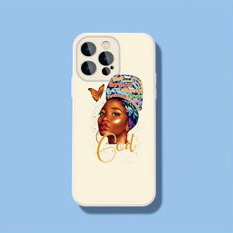 1Pc Black For iPhone 11 Pro Max Empowered Beauty Phone Case