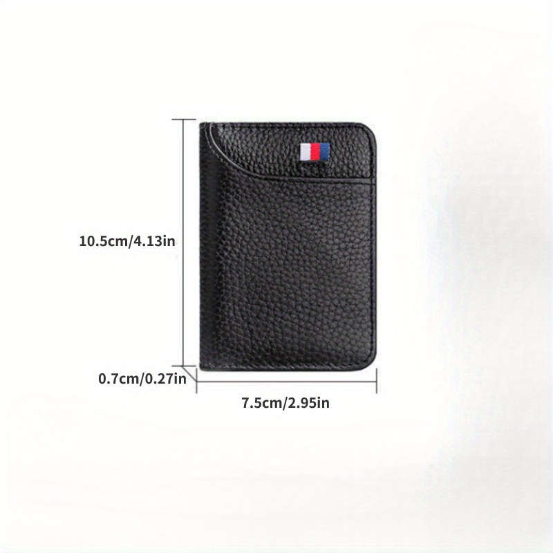 1pc High-quality universal card holder simple and fashionable design exquisite Faux Leat