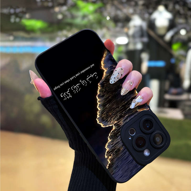 1Pc Black For iPhone 7 Plus 8 Plus Remember Your Phone Case