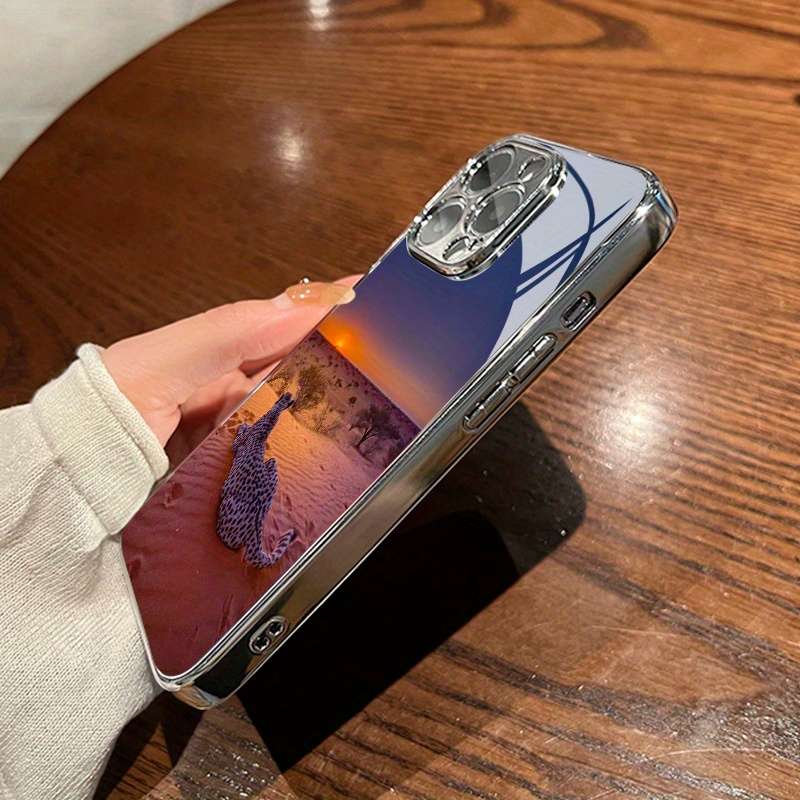 1Pc Mixed Color For iPhone 14 Plus African Leopard Pattern Phone Case