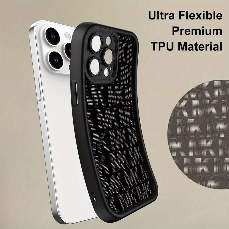 1Pc Black For iPhone 15 Stylish And Simple Phone Case