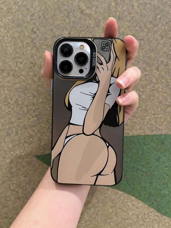 1Pc Black For iPhone 12 Phone Case Phone Cover
