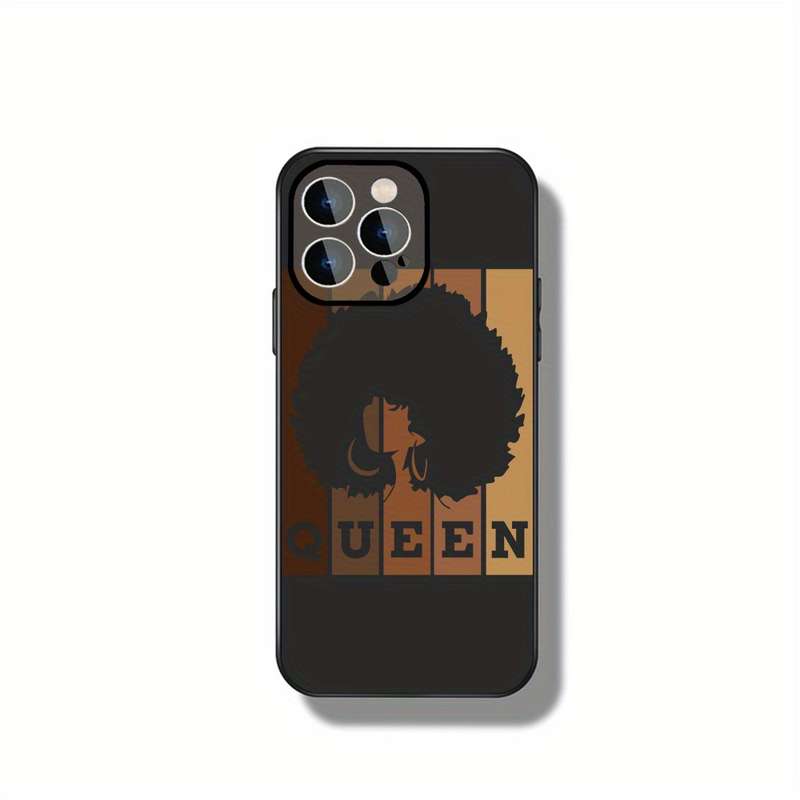 1Pc Ivory White For iPhone 15 African Women Phone Case