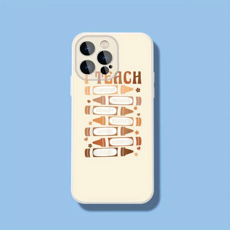 1Pc Black For iPhone 16 Pro Symbolize Teaching Values Phone Case