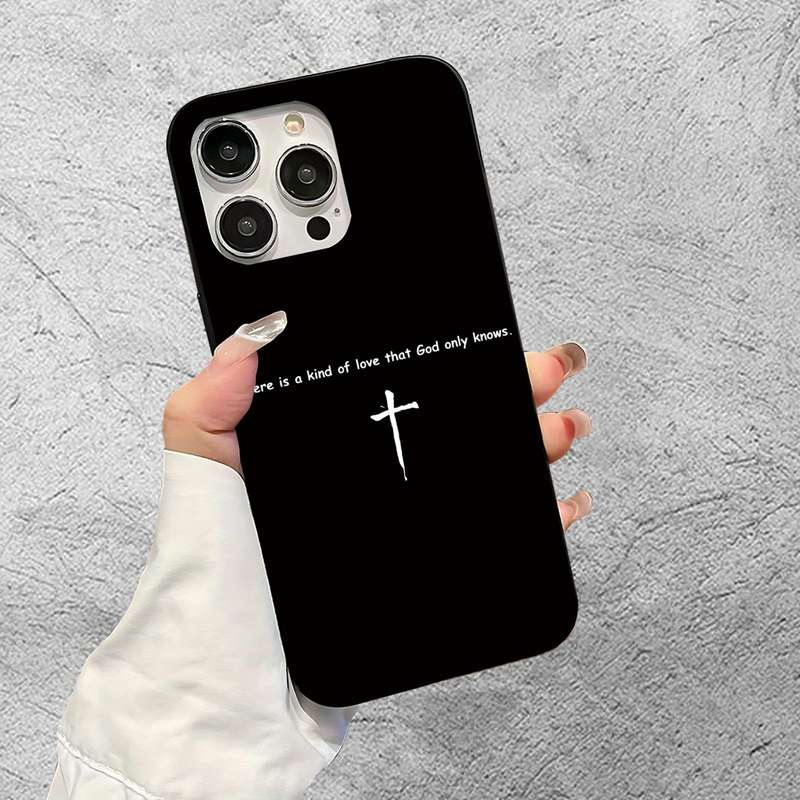 1Pc Black For iPhone 13 Mini Phone Case Phone Cover