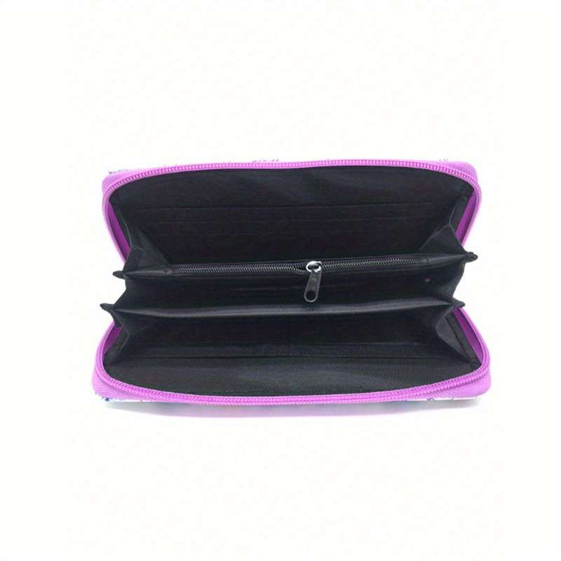 1pc Flower Skull Butterfly PU Wallet Vintage Halloween Wallet Creative Halloween Wallet Skeleton Pr