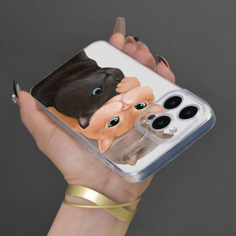 1Pc Transparent For iPhone 12 Phone Case Phone Cover