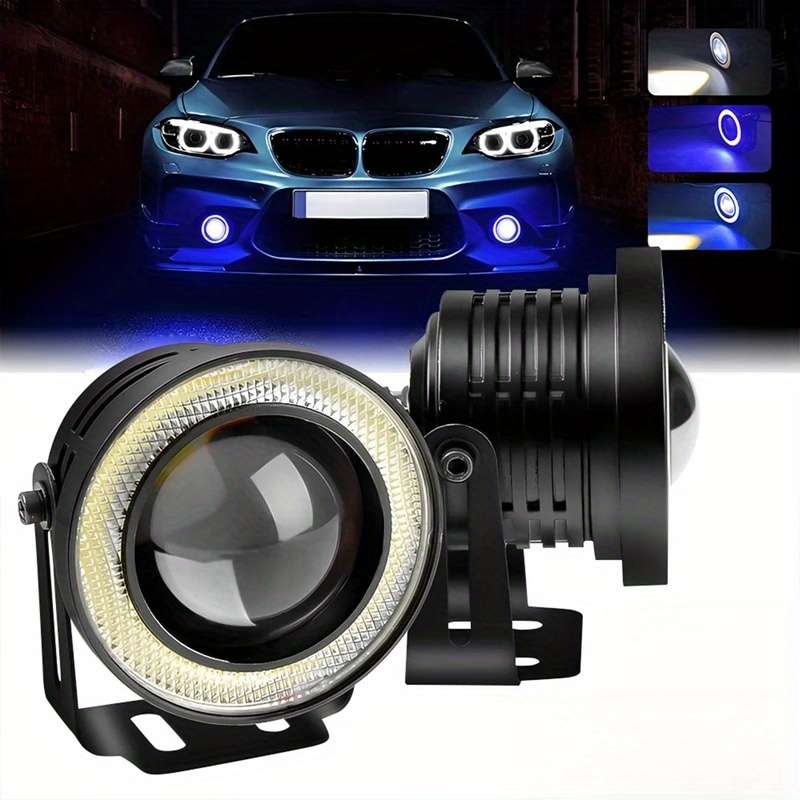 2pcs White Car  Angel Eyes Decorative Lights Personality Beautiful Decorative Lights