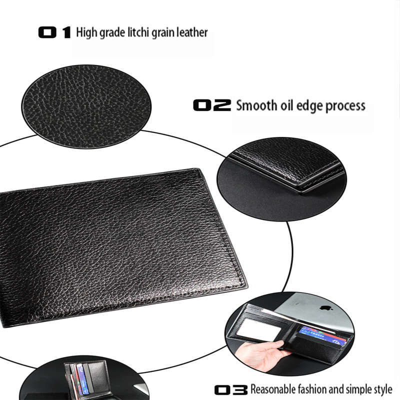 1pc Skull Boy Print Men's Faux Leather WalletMultifunctional Bifold Design with Card Holder