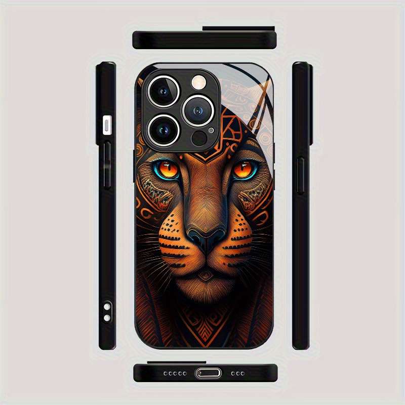 1Pc Mixed Color For iPhone 13 Pro African Totem Leopard Phone Case
