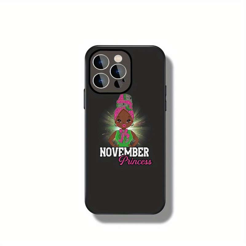 1Pc Black For iPhone 16 Pro Max The November Princess Phone Case
